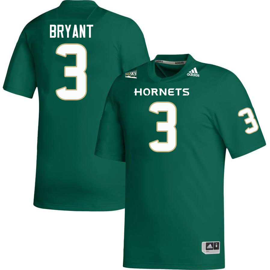 Sacramento State Hornets #3 Ajon Bryant College Football Jerseys Stitched-Green